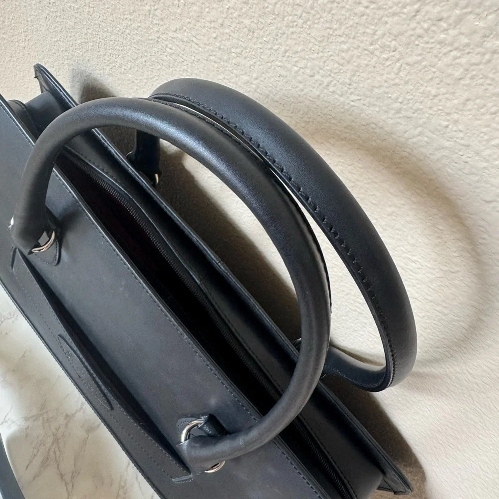 Su.B. dgn Leather Briefcase